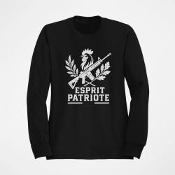 Sweat Tir Sportif Esprit patriote Cible tricolore Noir