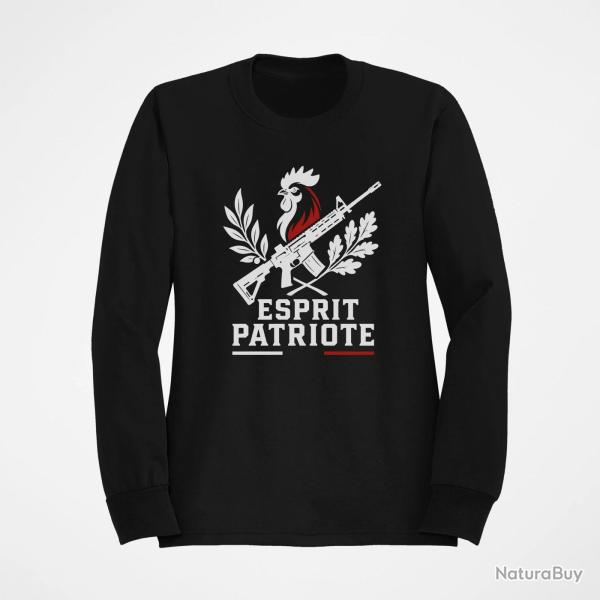 Sweat Tir Sportif Esprit patriote Cible tricolore Noir / Orange