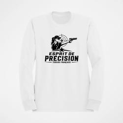 Sweat Tir Sportif Esprit de pr&eacute;cision Blanc