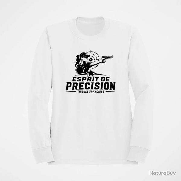 Sweat Tir Sportif Esprit de pr�cision Blanc