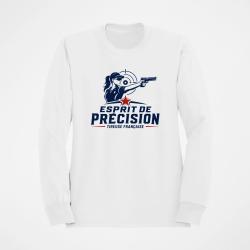Sweat Tir Sportif Esprit de pr&eacute;cision Blanc / Orange