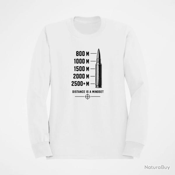 Sweat Tir Sportif Distance Is a Mindset 2500+ m�tres Blanc