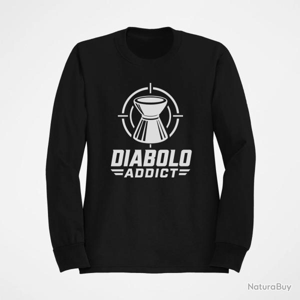 Sweat Tir Sportif Diabolo Addict Noir