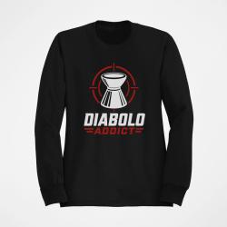 Sweat Tir Sportif Diabolo Addict Noir / Orange