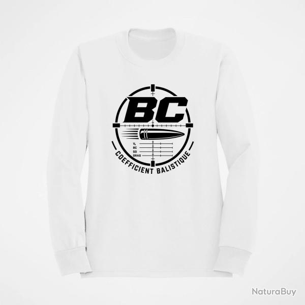 Sweat Tir Sportif Coefficient balistique Blanc