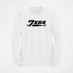 Sweat Tir Sportif Calibre 7&times;64 Blanc