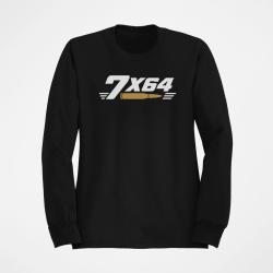 Sweat Tir Sportif Calibre 7&times;64 Noir / Orange