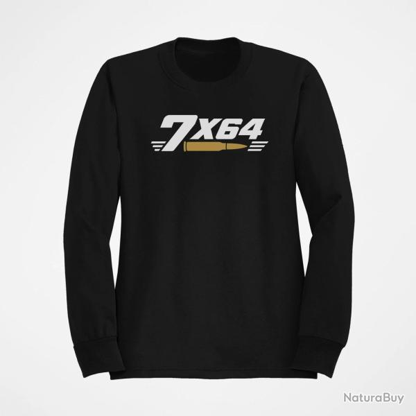 Sweat Tir Sportif Calibre 7�64 Noir / Orange