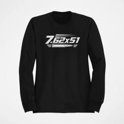 Sweat Tir Sportif Calibre 7.62&times;51 Noir