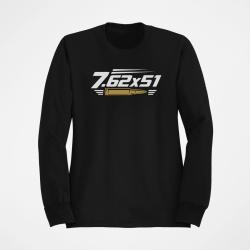 Sweat Tir Sportif Calibre 7.62&times;51 Noir / Orange