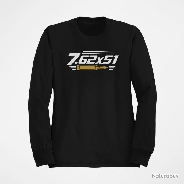 Sweat Tir Sportif Calibre 7.62�51 Noir / Orange
