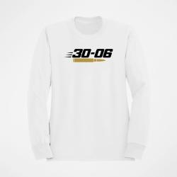 Sweat Tir Sportif Calibre 30-06 Blanc / Orange