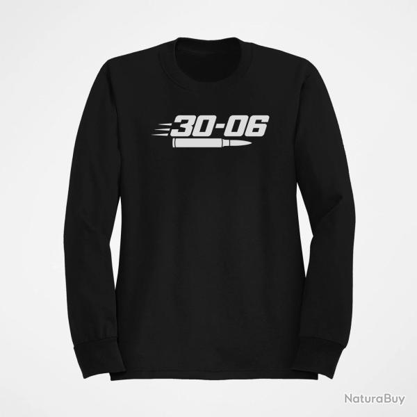 Sweat Tir Sportif Calibre 30-06 Noir