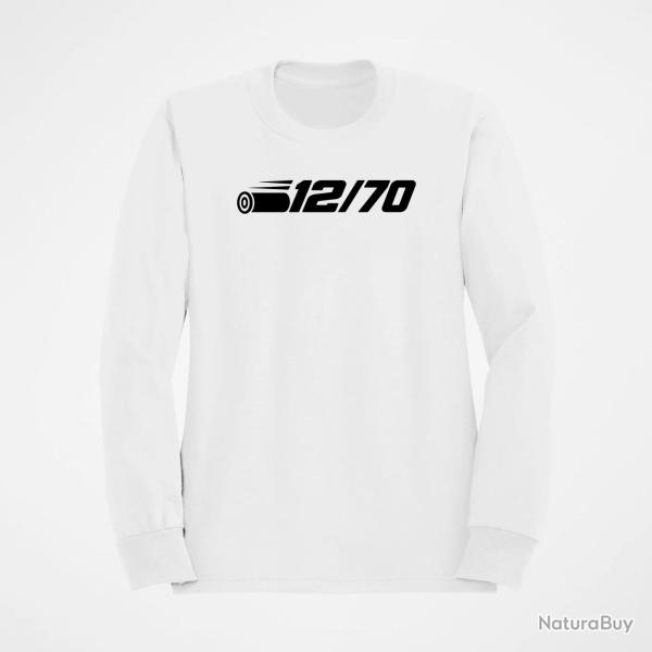 Sweat Tir Sportif Calibre 12 12-70 Blanc