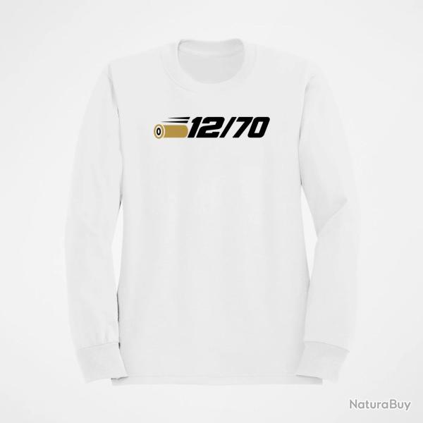 Sweat Tir Sportif Calibre 12 12-70 Blanc / Orange
