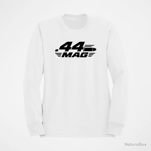Sweat Tir Sportif Calibre .44 Mag Blanc