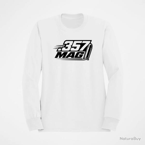 Sweat Tir Sportif Calibre .357 Mag Blanc