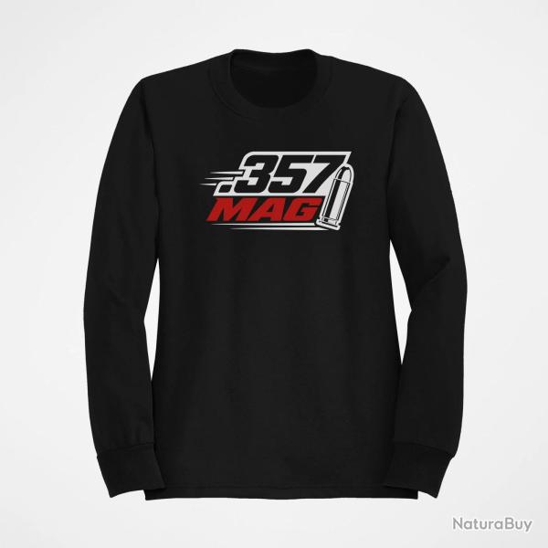 Sweat Tir Sportif Calibre .357 Mag Noir / Orange