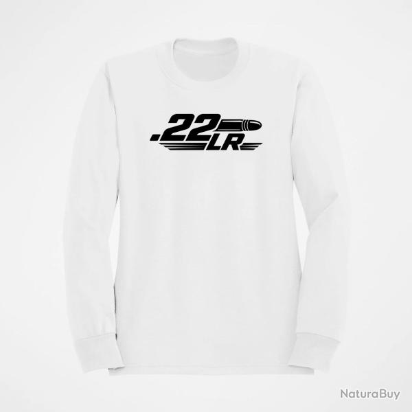 Sweat Tir Sportif Calibre .22 LR Blanc