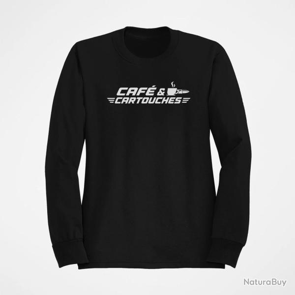 Sweat Tir Sportif Caf� et cartouches Noir