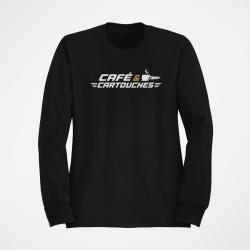Sweat Tir Sportif Caf&eacute; et cartouches Noir / Orange