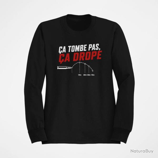 Sweat Tir Sportif �a tombe pas, �a droppe Noir / Orange