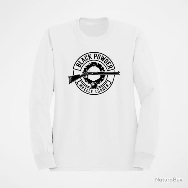 Sweat Tir Sportif Black Powder Fusil � poudre noire Blanc