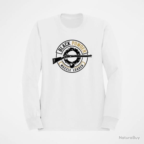 Sweat Tir Sportif Black Powder Fusil � poudre noire Blanc / Orange