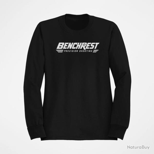 Sweat Tir Sportif Benchrest Precision Shooting Noir