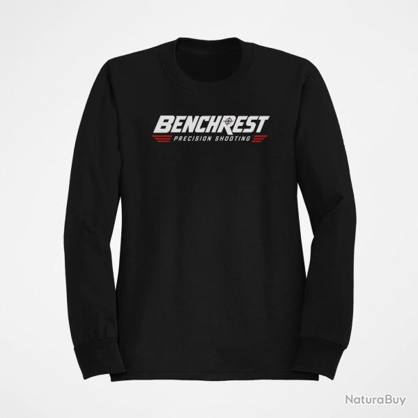 Sweat Tir Sportif Benchrest Precision Shooting Noir / Orange