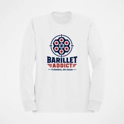 Sweat Tir Sportif Barillet Addict Blanc / Orange