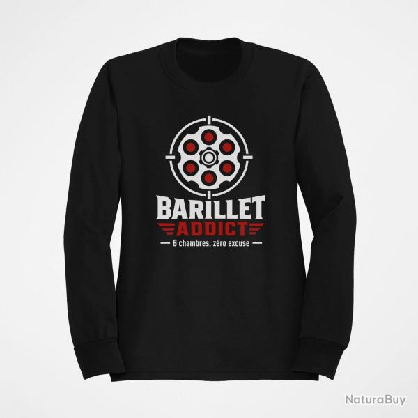 Sweat Tir Sportif Barillet Addict Noir / Orange