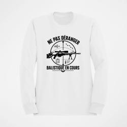 Sweat Tir Sportif Balistique en cours Blanc