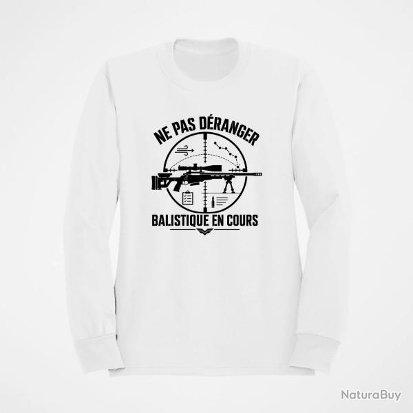Sweat Tir Sportif Balistique en cours Blanc