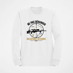 Sweat Tir Sportif Balistique en cours Blanc / Orange