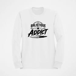 Sweat Tir Sportif Balistique Addict Cible Blanc