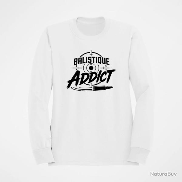 Sweat Tir Sportif Balistique Addict Cible Blanc