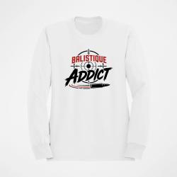 Sweat Tir Sportif Balistique Addict Cible Blanc / Orange