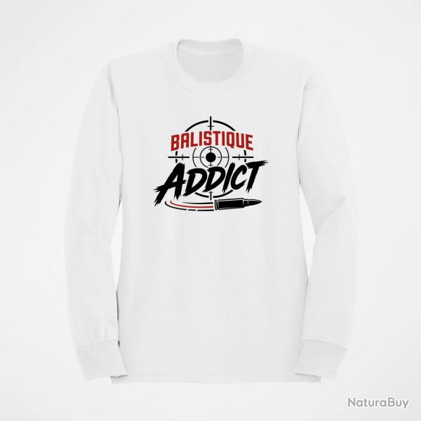 Sweat Tir Sportif Balistique Addict Cible Blanc / Orange