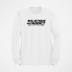 Sweat Tir Sportif Balistique Addict Blanc