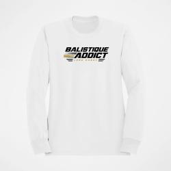 Sweat Tir Sportif Balistique Addict Blanc / Orange
