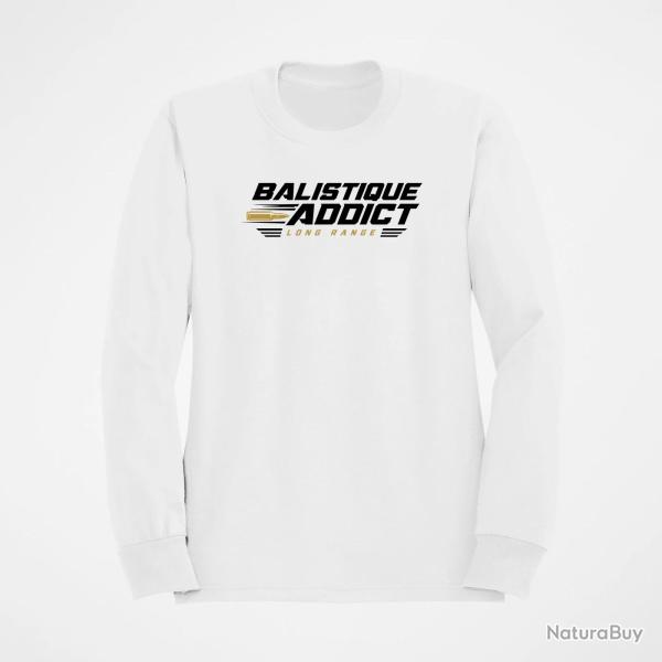 Sweat Tir Sportif Balistique Addict Blanc / Orange