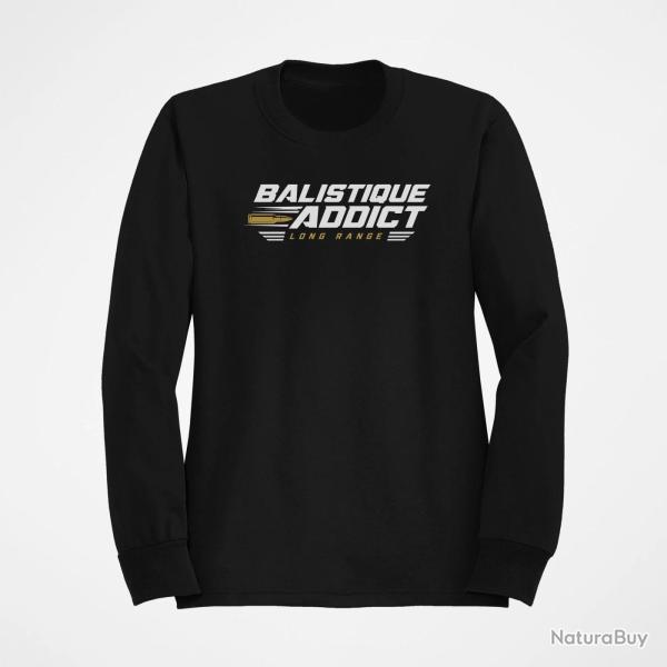 Sweat Tir Sportif Balistique Addict Noir / Orange