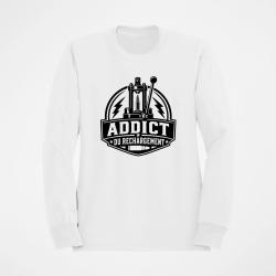 Sweat Tir Sportif Addict du rechargement Blanc