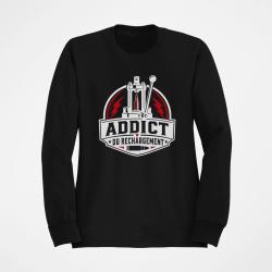 Sweat Tir Sportif Addict du rechargement Noir / Orange