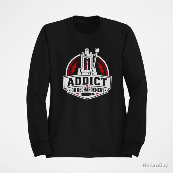 Sweat Tir Sportif Addict du rechargement Noir / Orange