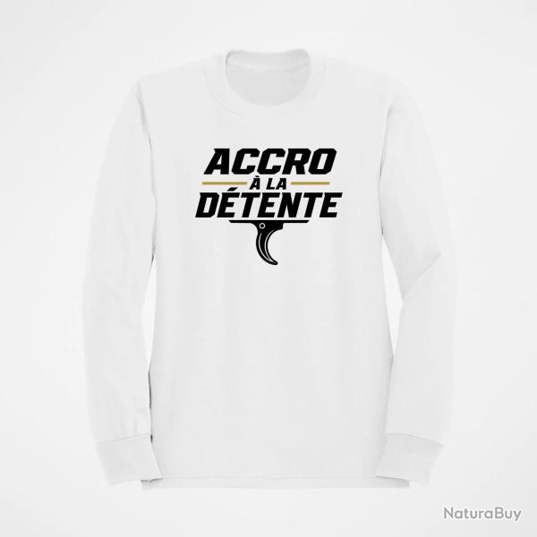 Sweat Tir Sportif Accro � la d�tente Blanc / Orange