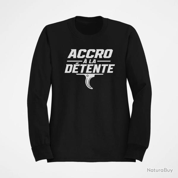 Sweat Tir Sportif Accro � la d�tente Noir