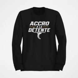 Sweat Tir Sportif Accro &agrave; la d&eacute;tente Noir / Orange