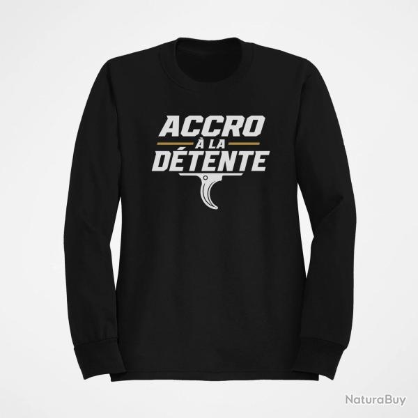 Sweat Tir Sportif Accro � la d�tente Noir / Orange